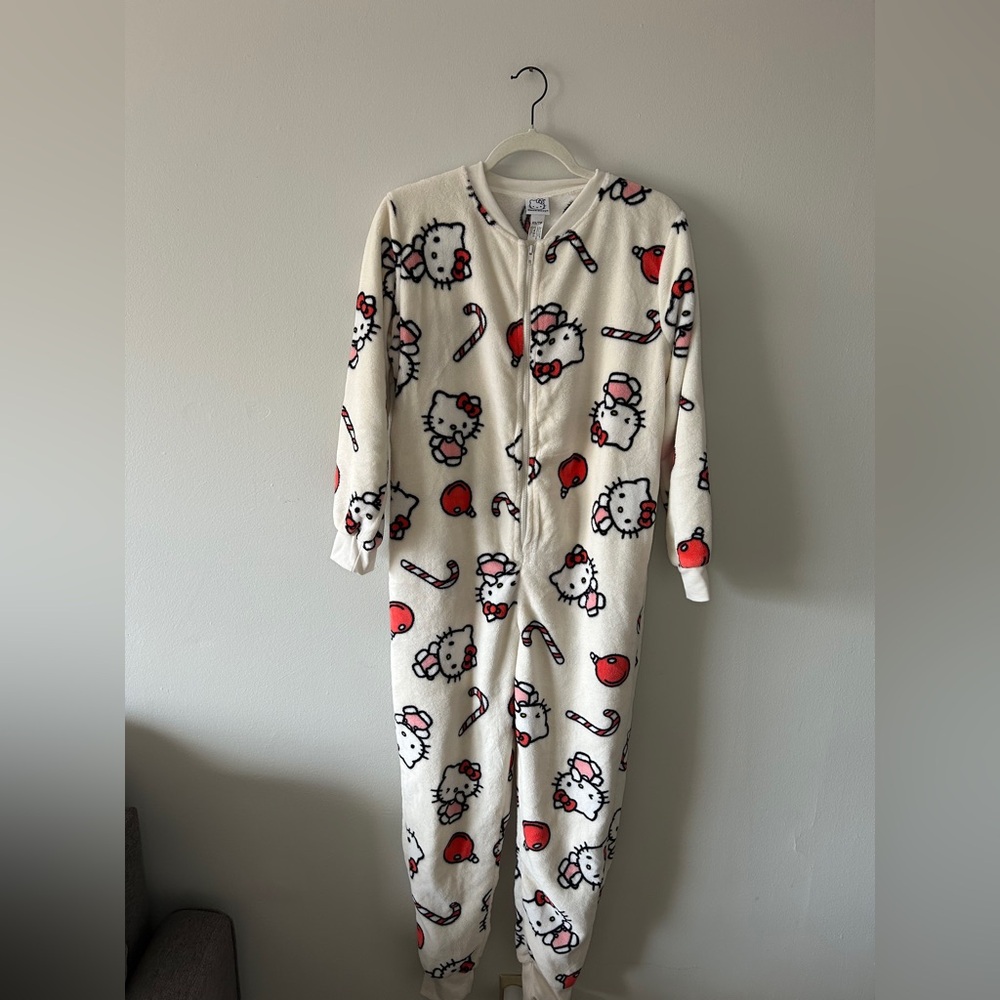 Hello Kitty Cream Onesie Pajamas